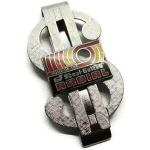 Vintage Sears Money Clip Stainless Steel "Home of the Steel Belted Radial"